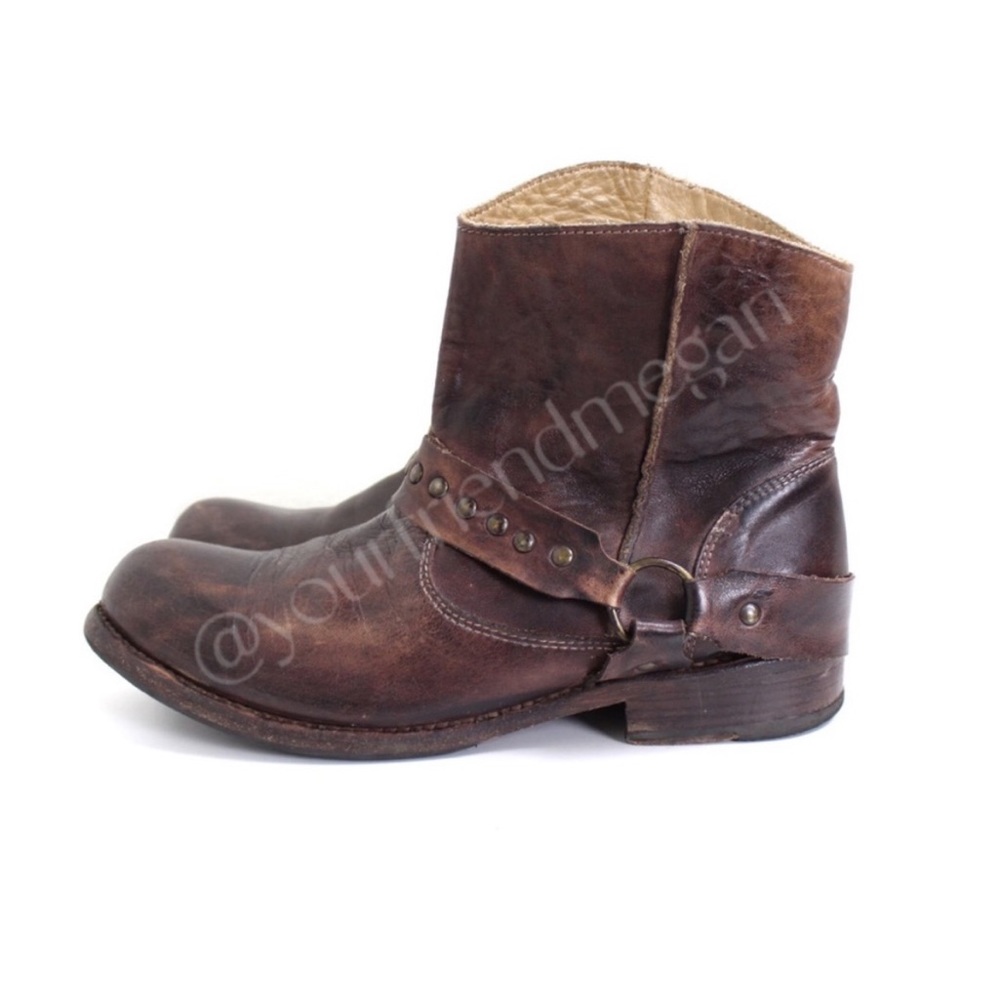 Bed Stu Cobbler Series Short Harness Boots